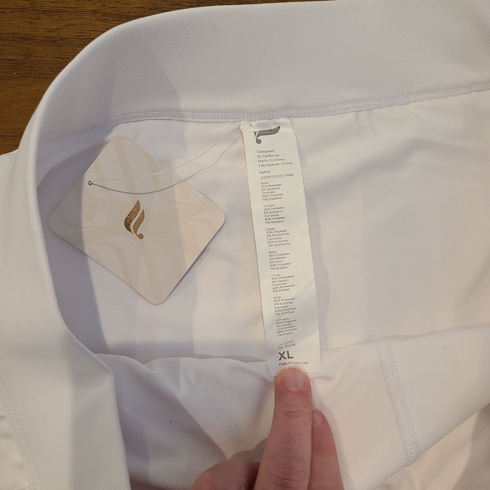 Fabletics White Pleated Athletic Skort - Picture 4 of 7